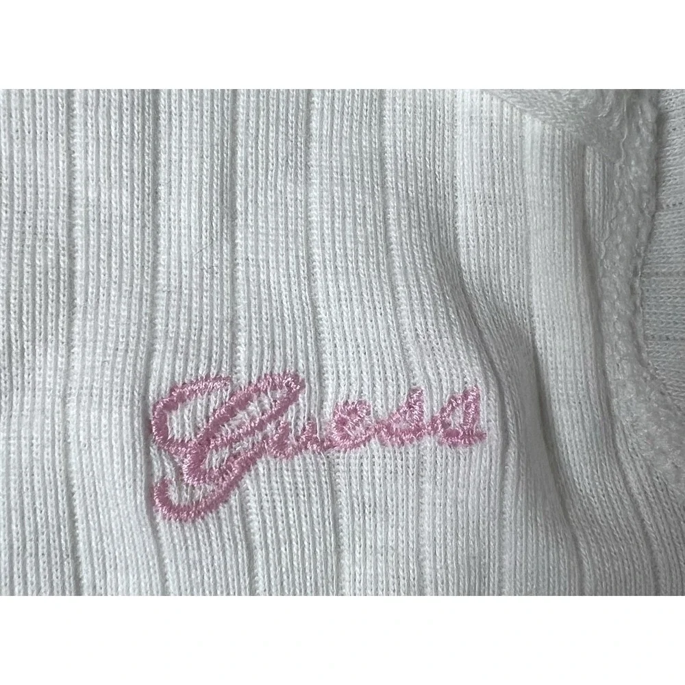 Baby Guess RARE NEW VINTAGE Layette  XL 18-24 Girls Pink Embroidered Logo